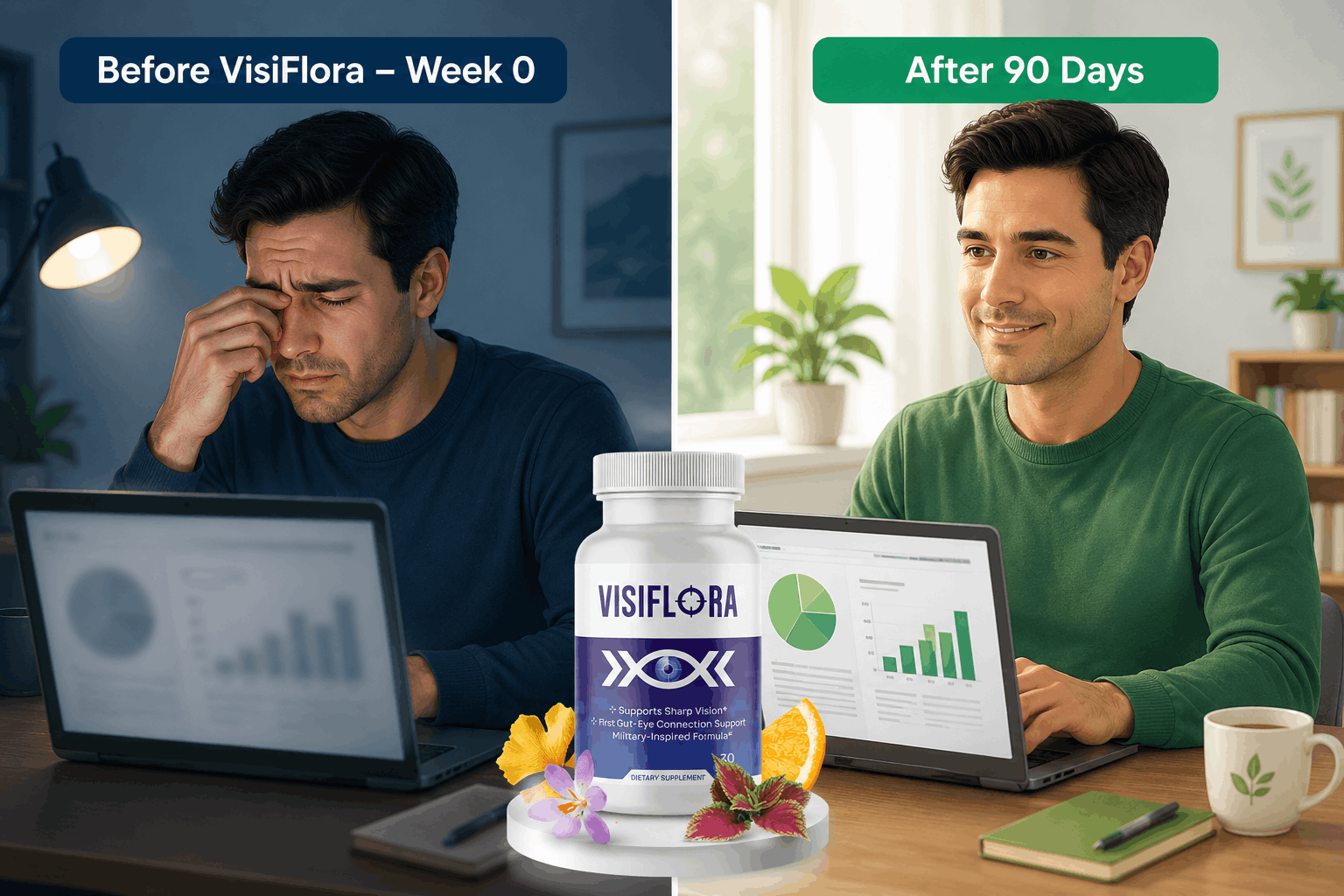 VisiFlora Reviews - Mr. Jones' 90-Day Vision Test Results